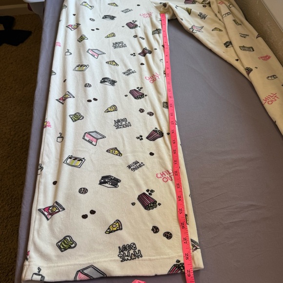 Stitch & Pine pajama set womens large emoji soft long sleeve white - Picture 9 of 11